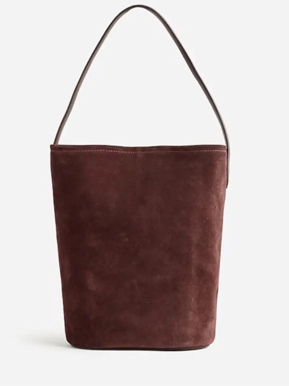 J. Crew Suede Berkley Bucket Bag in Brown NWT - Picture 1 of 13